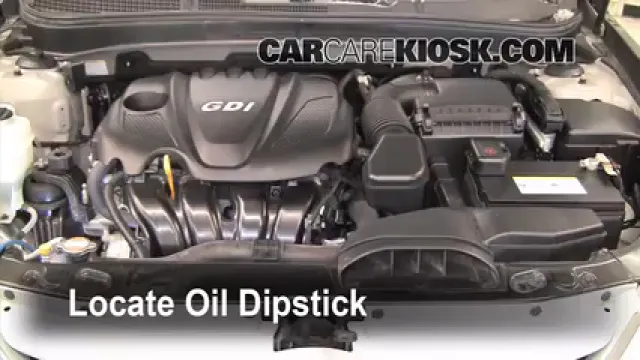 2011 Hyundai Sonata GLS 2.4L 4 Cyl. Oil Check Oil Level